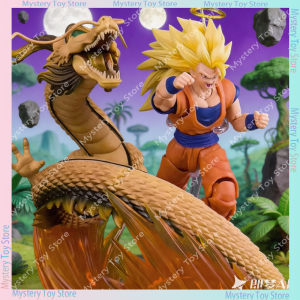 Bandai | Dragon Ball Ssj3 Goku Super Saiyan 3 Action Figure Demoniacal Fit Anime Dragon Fist Burst Collectible Model Gift Adult Toy Pvc