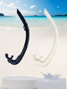 ท่อหายใจดำยางซิลิโคนแบบเปียกสำหรับดำน้ำแบบอิสระ ท่อหายใจใต้น้ำ อุปกรณ์ดำน้ำ ท่อหายใจใต้น้ำแบบนิ่ม