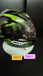 หมวกกันน็อค INDEX 811 แถมถุงผ้าใส่หมวกกันน็อคมูลค่า 200 บาท มีไซด์ L เท่าน้้น รหัส M377