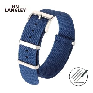 Dây Đeo Đồng Hồ Bằng Nylon Phổ Thông 18mm/20mm/22mm Dây Đeo Tay Bằng Vải Cho Rolex Seiko Casio - Phụ Kiện Dây Đeo Có Khóa Kim Loại Cho Đồng Hồ Truyền Thống