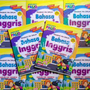 Buku Anak TK Paud Mengenal Dan Belajar Bahasa Inggris Hologram Full Colour Premium - Gama Kids