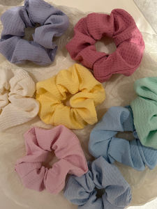 Pure Color Simple Style Hair Ties High Quality Fashionable Hair Bands Korean Fresh out Style White Enhancing Hair Accessories