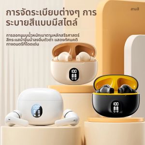 หูฟังบลูทูธต้นฉบับคุณภาพไฮไฟที่ยอดเยี่ยมหูฟังไร้สาย TWS จอแสดงผล LED สมาร์ทระบบควบคุมแบบสัมผัสสําหรับชุดหูฟัง Realme Xiaomi