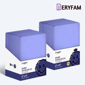 30pcs Blueberry Toploader Blue For Photocard 3"x4" Toploader With Film Lomo Pokemon Card Kpop Set BERYFAM