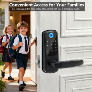 Wifi Smart Door Lock With APP/ Biometric Fingerprint / Password /Smart Card /Key Unlock/ USB Emergency Charger Electronic Lock