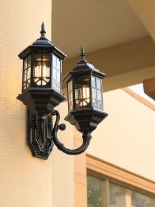 VINCAN | Outdoor Dual-head Wall Light French Retro Waterproof Garden Patio Lighting