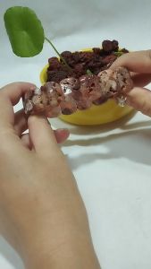 C0011  Coral Jade Hand Bar 珊瑚玉 手牌 镯子 手链 吊坠 首饰 玉石 配饰 Crystal Bracelet Bangles Pendants Papan Bracelets JadeBuckles Coral Jade with Collectible Value