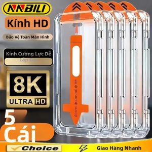 Kính Cường Lực Mở Khóa Vân Tay NNBILI Cho Samsung Galaxy S25/S24/S23/S22/S21/S26 Ultra/Plus/S20 FE - Miếng Dán Bảo Vệ Màn Hình HD Chống Trầy Xước Chống Vân Tay