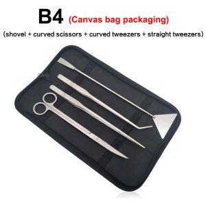 Aquarium Cleaning Tools Set Wave Scissors Tweezers Aquatic Plant Grass Trimming Stainless Fish Tank Tools Aquarium Accessories