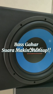 Paket Combo Subwoofer AVX Cyber AC1268 BLUE Double Coil + Terminal Kotak Dan Corong Angin + Tutup 12