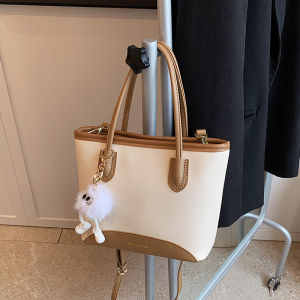 Trendy Large Capacity Womens Tote Bag 2025 New Casual Shoulder Bag for Commuting And Class Bucket Bag French Artistic Style