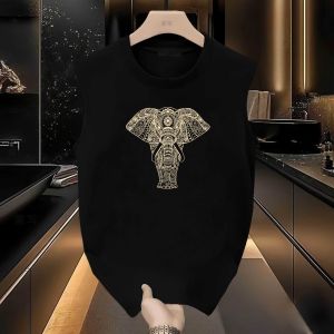 American Handsome Heavy Weight Cotton Sleeveless T-shirt Mens Summer New Arrival Ins Trendy Vest Loose Easiest for Match Waistcoat Top