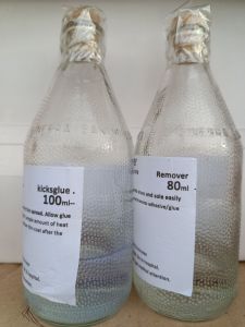 Kicksglue original rubber shoes glue 100ml + Cleaner/ remover 80 ml for reglue rubber shoes