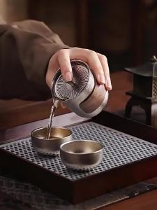 Travel Portable Titanium Tea Set for Outdoor Use