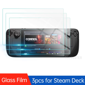 Tectinter | 1/2/3 Packs Screen Protector for Valve Steam Deck Console 9H Tempered Glass Anti-Scratch Guard Film for Steam Deck Accessories