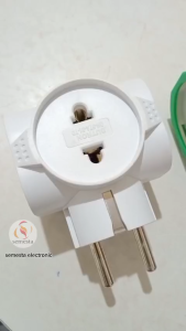 Steker T Multi Arde SNI Colokan Stop Kontak Parallel 3 Lubang T-Arde Paralell
