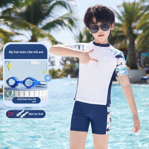 MONLEYTA | Bộ đồ bơi hai mảnh cho bé trai hai lớp mới 2025 của Đức Bộ đồ bơi mùa hè cho trẻ em từ 2-5 tuổi