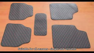 5Pcs Car Floor Mats Universal Waterproof Leather Car Carpet  Protection with Rubber Lining Suitable for All Vehicles
