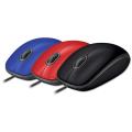 Logitech | Logitech M110 Wired Mouse Silent Office Notebook Desktop Computer USB Full Size Two-Handed Mouse M111 for Business Use. 