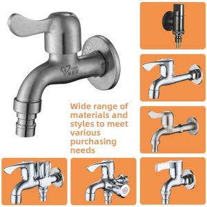 Heavy-duty Durable 304 Stainless Steel & All Copper Faucet for Washing Machine and Mop Basin