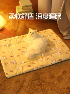 Thickened Plush Pet Blanket Warm Cat Dog Bed Mat All Season Cozy Soft Surface for Cat Nest Winter Warmth Home Pet Supplies
