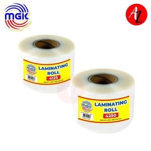 MGK Laminating Roll - (4" width) 100x100x125 & 100x50x250 Microns Clear Durable & Long-Lasting