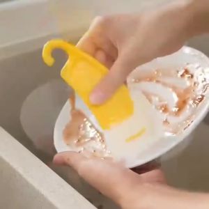 Spatula pembersih panci dan wajan Spatula silicone besar pembersih panci piring spatula gantungan