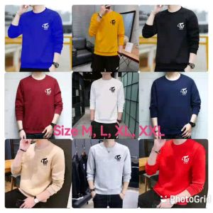Promo Sweater Keren Kaos Pria Distro Twice Crewneck Cowok Trendy Sweatshirt Elegan Sweter Kekinian