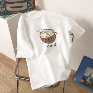 Áo Thun Nam Tay Ngắn Cotton Nguyên Chất Phong Cách Mỹ Màu Trắng Mùa Hè Mới Thời Trang Cặp Đôi Áo Thun Cổ Tròn Thường Ngày