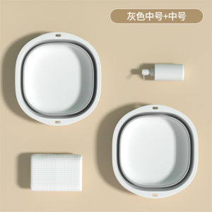 Foldable Plastic Face Washing Basin Portable Travel Dormitory Home Use Student Clothes Washing Foot Basin in Various Sizes