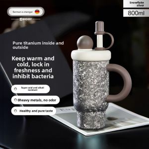 IMOGY | Pure Titanium High Capacity Portable Insulated Mug