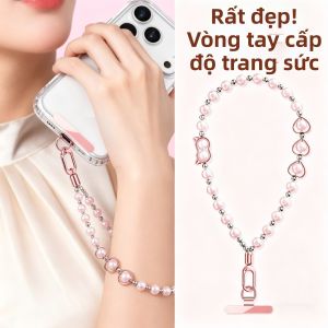 Elegant Premium Pearl Beads Wrist Hand Strap