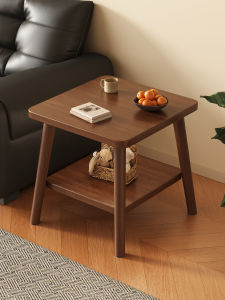 FWTDF | Compact Walnut End Table Sofa Side Tea Table