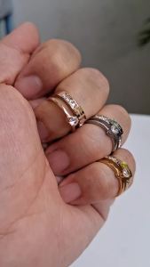 Cincin Titanium Ori Wanita Aiko Love Forever Perhiasan Fashion Premium Elegan Mewah Anti Karat cnt185