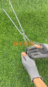 MYDIYHOMEDEPOT - 400mm Penyepit Arang Black Iron Charcoal Plier Clipper Picker Tool Scissor BBQ Tongs Charcoal Picker
