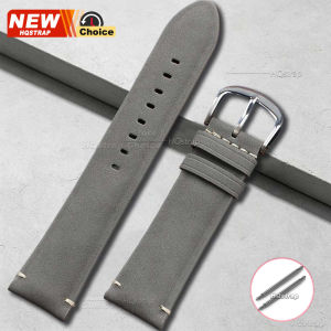 Retro Matte Strap 18mm 20mm 22mm 24mm Genuine Smartwatch Leather Women Men Watch Band Universal Replacement Wristband for Seiko