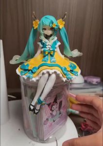 Bandai | In Stock 1-2pcs Hatsune Miku Flower Fairy PVC Anime Action Figures Model Collection Toy,birthday gift ,New Year Present