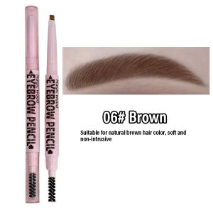 2 In1 Eyebrow Pencil Waterproof Eyebrow Tattoo Brush Long Lasting Eye Brow Pen 6 Colors Professional Cosmetics Makeup for Women
