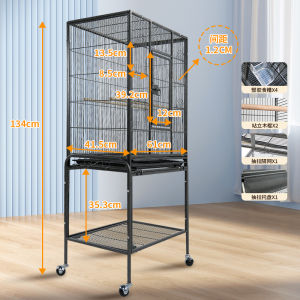 Ecological Bird Cage Large Luxury For Home Parrot Cage Breeding Cage Peony Tiger Skin Xuanfeng White Eye Starling Dedicated House