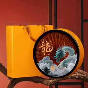 2025 New Premium Rock Tea Gift Box Empty High-End Half-Pound Large Red Robe Cinnamon Old Congin Tea Leaf Packaging Box