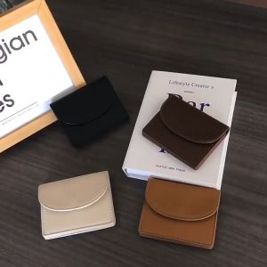 Jolex New Women Simple Solid Color Purse Ins Compact Portable Pu Leather Small Wallet C368-1