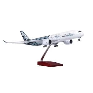 47cm airplane toy A350 Prototype XWB Airlines 1/142 Scale Diecast Resin Aircraft Model With Light Landing Gear Collection Gift