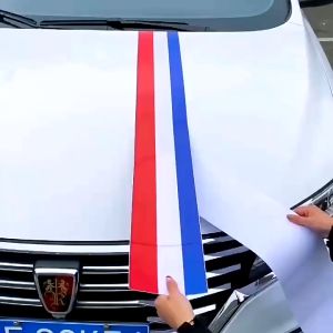 Giấy dán Hoa ba màu xe ô tô cá tính sáng tạo phim che chắn vết xước dán trang trí mui xe phía trước