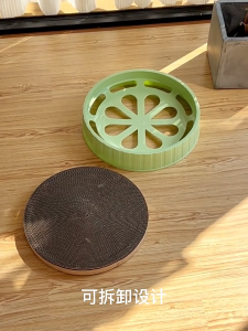รอบ Cat Scratch Board Cat Claw Grinder กระดาษลูกฟูก Cat Scratch Board ของเล่นแมว เตียงแมว