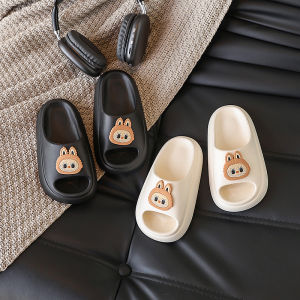Childrens Indoor Home Bathroom Thick Bottom Anti-slip Soft Bottom Cute Cartoon Rabbit Summer Slippers Toddler Baby Slippers