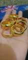 Cincin Belah Rotan Golden, 20gr, 10 gr, 5gr, Replika Emas 24k, Cincin Nikah, Cincin Couple, Cincin polos. 