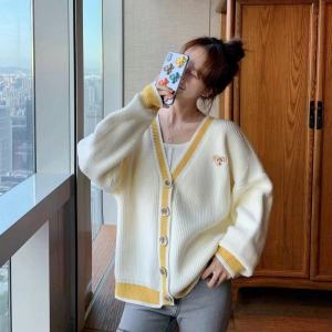 Cardigan Knitwear Outwear Womens Clothing Early Autumn Autumn 2024 New Arrival Tide Sweater Gentle Loose Outer Wear Small