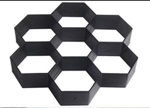 DIY Hexagon pathway maker mold reusable 10000X hard plastic