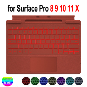 Keyboard for Microsoft Surface Pro 11/10/9/8/X 13 inch Ultra-Thin Detachable Bluetooth Backlit Multi-Touch Trackpad Pen Holder