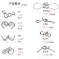 หัวเข็มขัดทางปัญญา 8 ชิ้นปริศนา Intelligence Solution LOOP ปลดล็อคเก้าโซ่แปดชิ้นชุดปลดล็อคการคิดเชิงตรรกะของเล่น. 